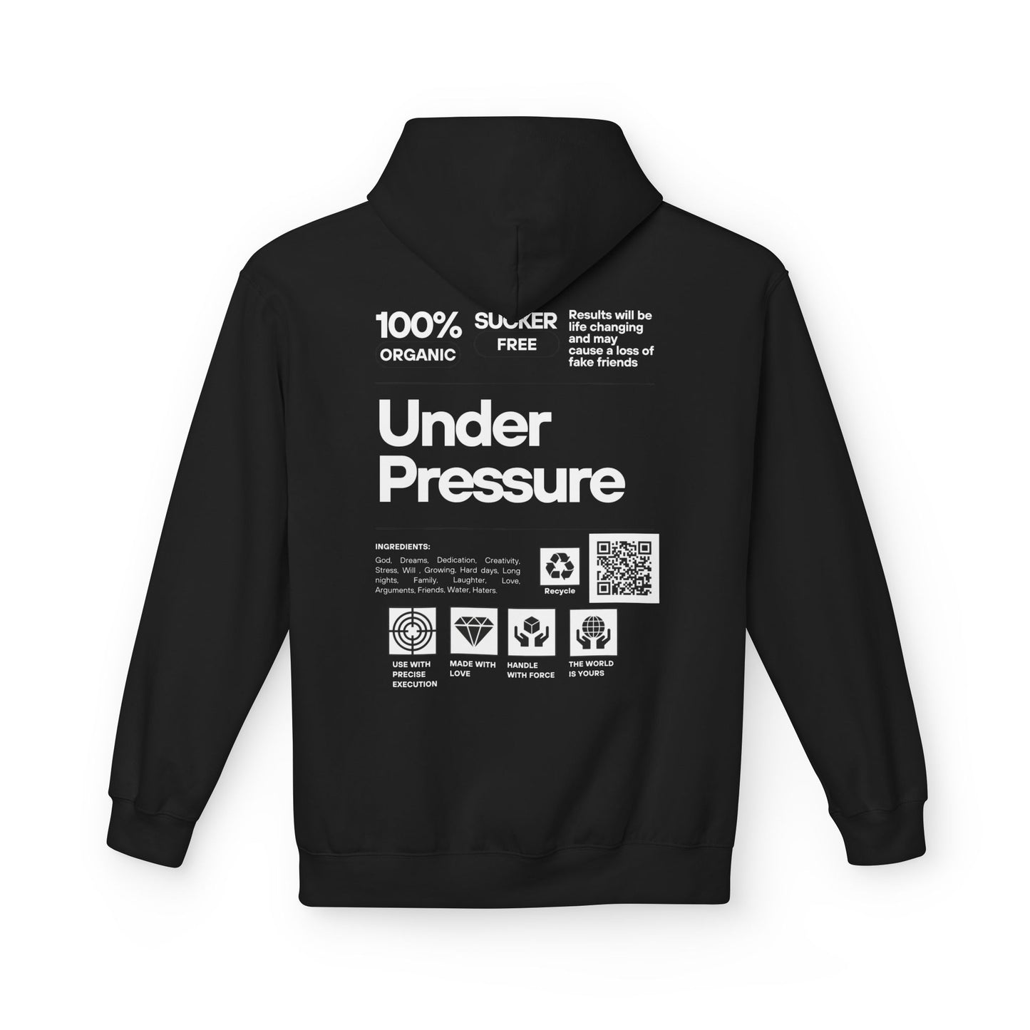 100% Under Pressure Fleece Hoodie