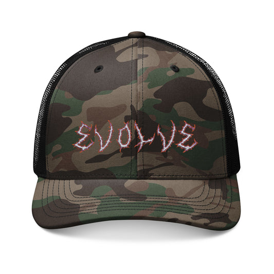 Evolve Camouflage Halloween Trucker Hat (Embroidery)