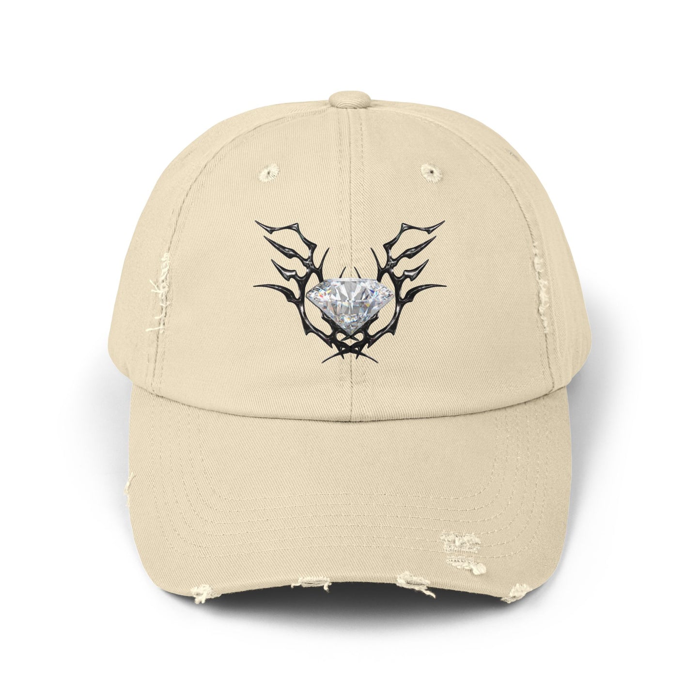 Diamond Angel Distressed Cap