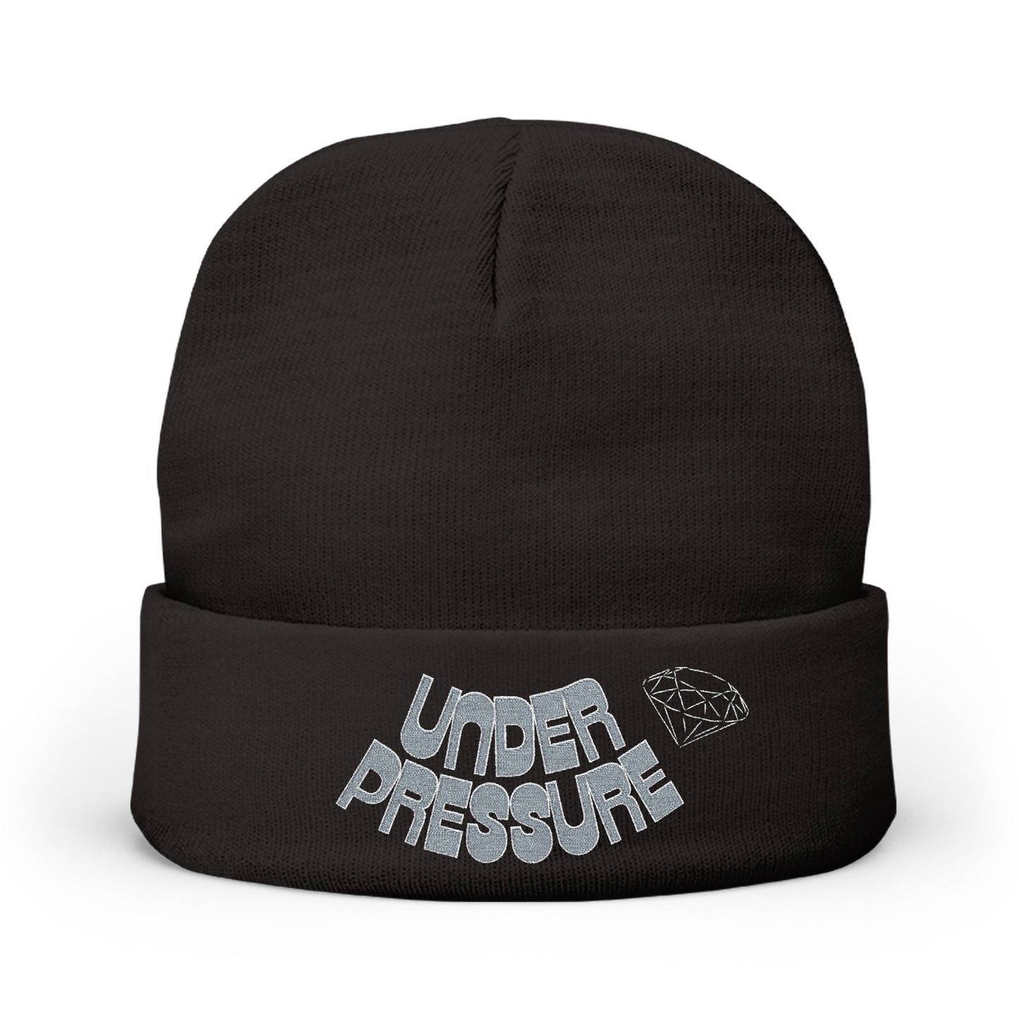 Under Pressure Knit Beanie (Embroidery)