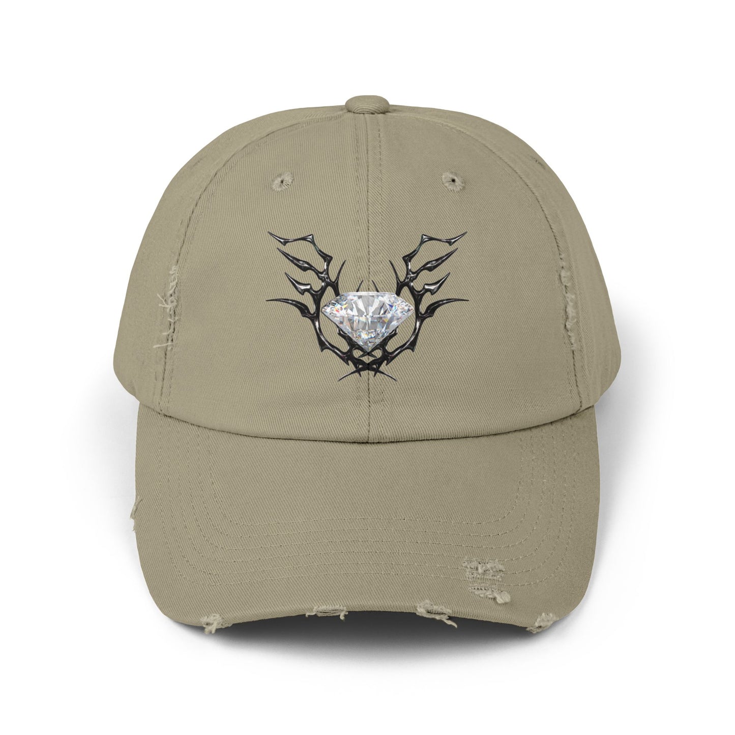 Diamond Angel Distressed Cap