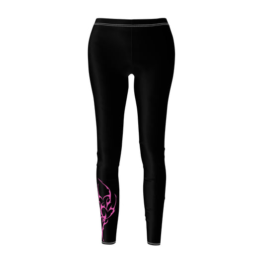 Metal Heart Casual Leggings Black 1.0