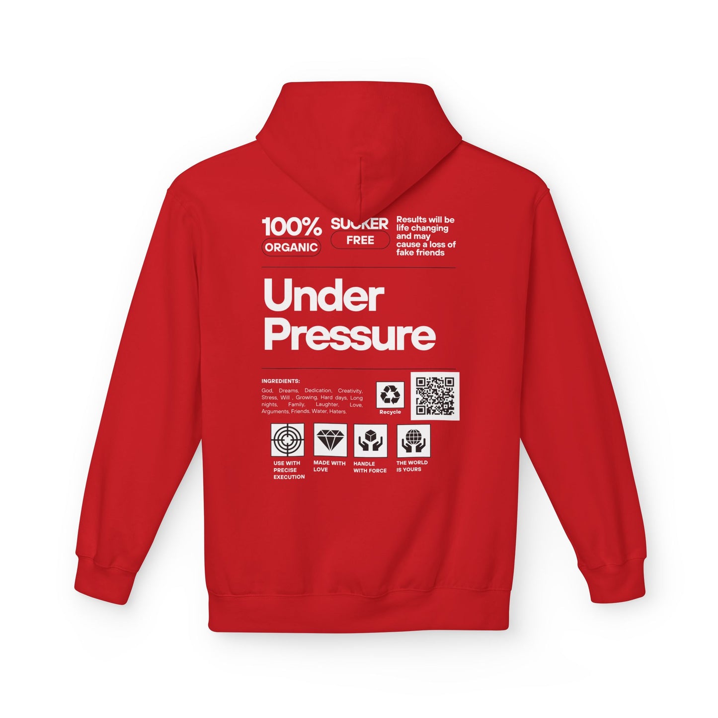 100% Under Pressure Fleece Hoodie