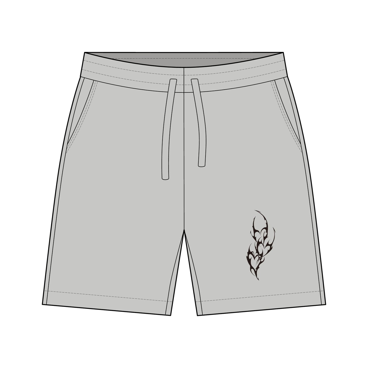 Metal Heart Fleece Sweatshort