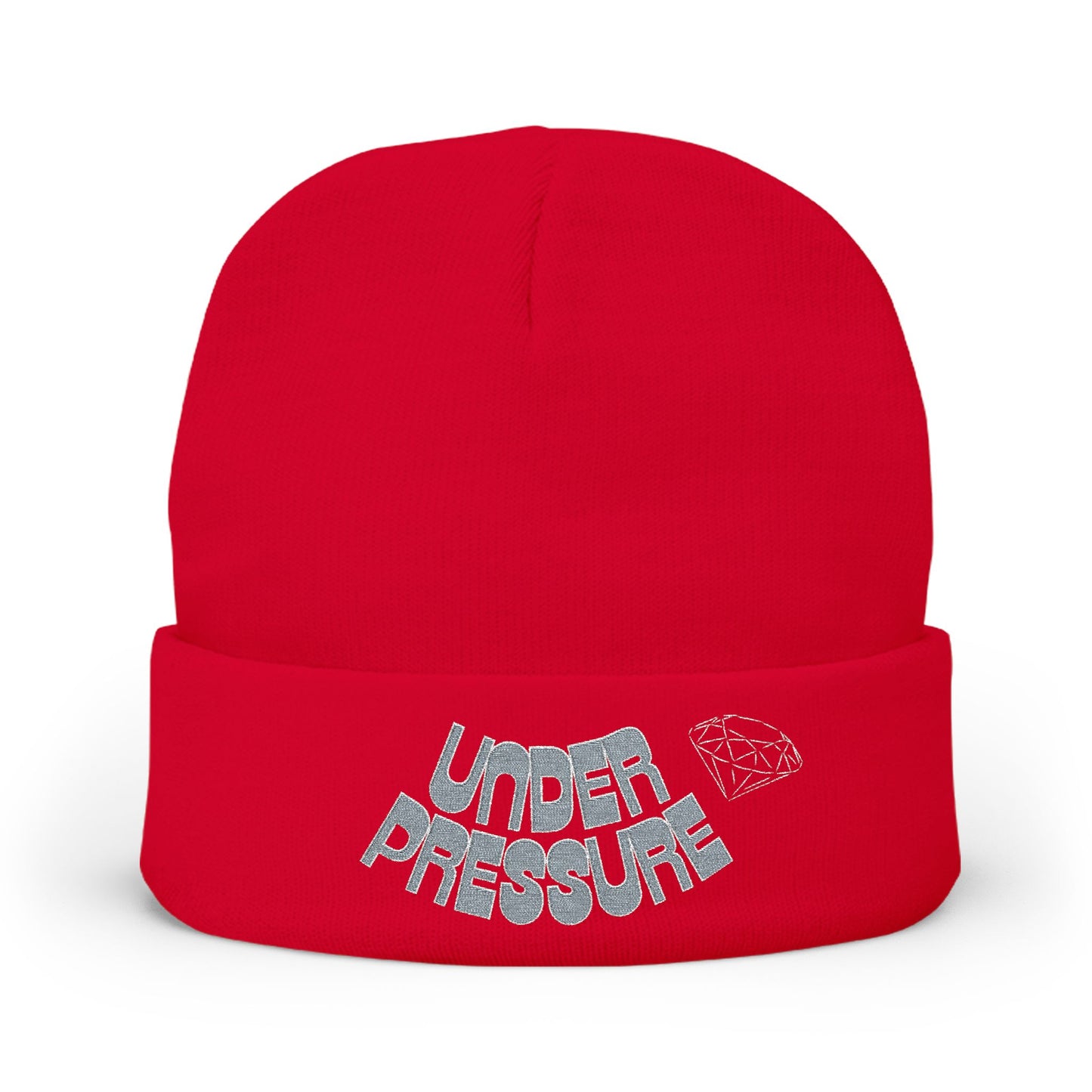 Under Pressure Knit Beanie (Embroidery)