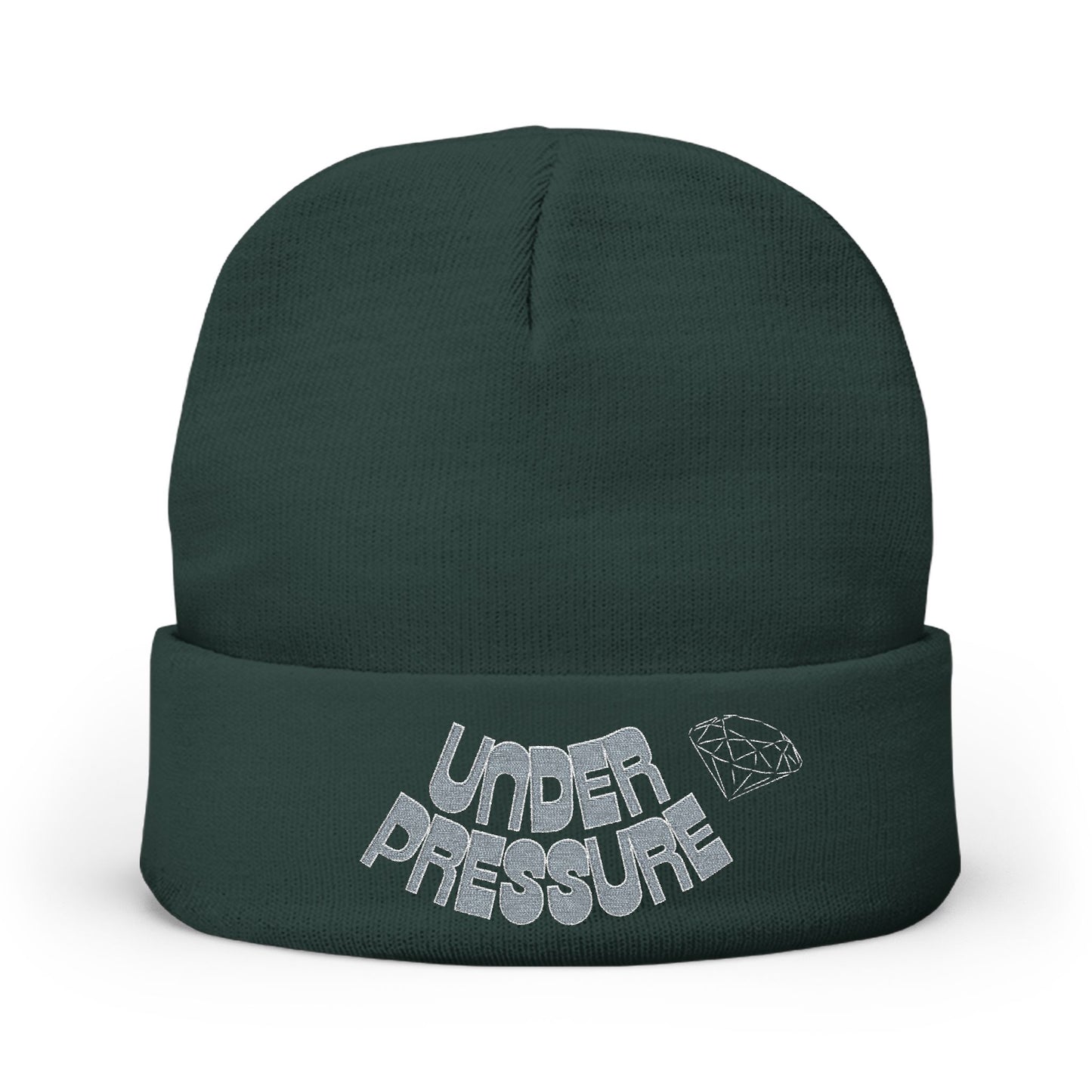 Under Pressure Knit Beanie (Embroidery)